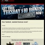 PKR Email - $10 Bonus