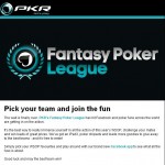 PKR Email - Fantasy Poker